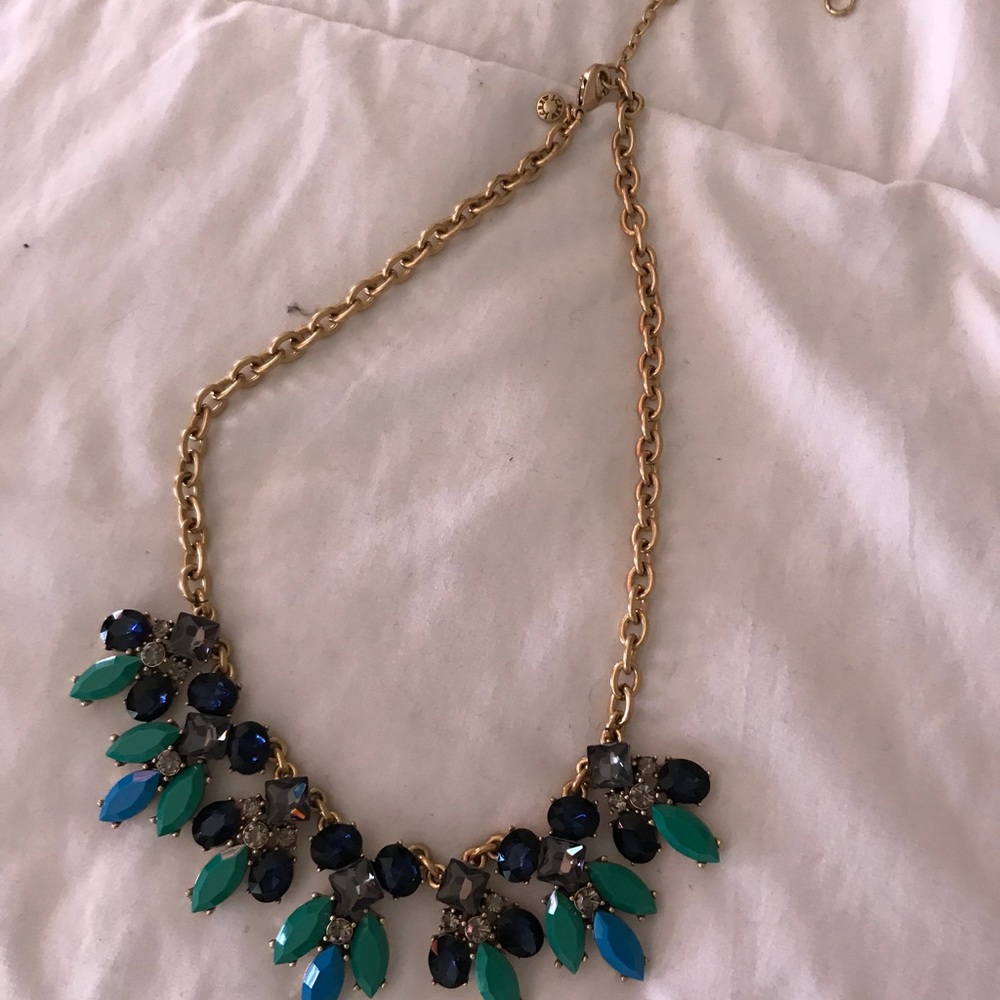 Blue and green JCrew necklace.